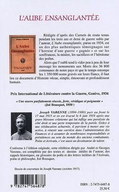 L'aube ensanglantée: Récit de guerre d'un poilu