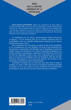 Essai sur la nature juridique de la République