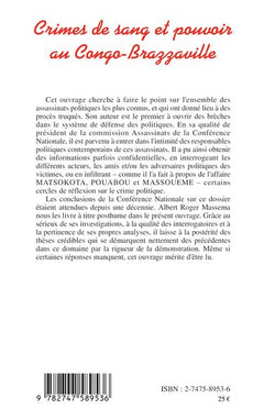 Crimes de sang et pouvoir au Congo-Brazzaville