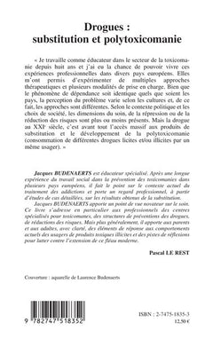 Drogues : Substitution et polytoxicomanie