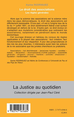Le droit des associations: Les règles générales