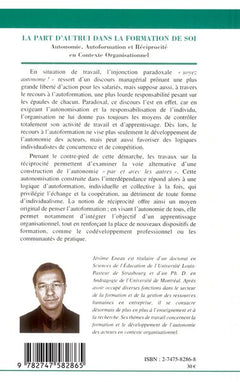La part d'autrui dans la formation de soi