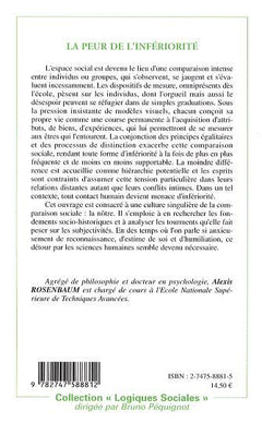 La peur de l'infériorité