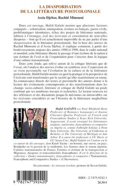 La diasporisation de la littérature post-coloniale
