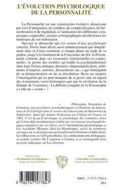 L'évolution psychologique de la personnalité
