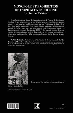 Monopole et prohibition de l'opium en Indochine