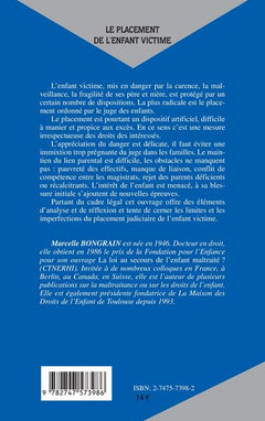 Le placement de l'enfant victime