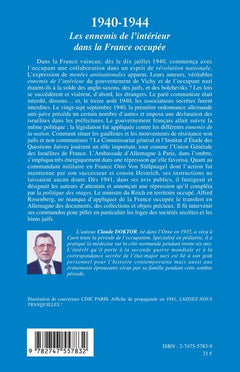 1940-1944 - Les ennemis de l'intérieur dans la France occupée