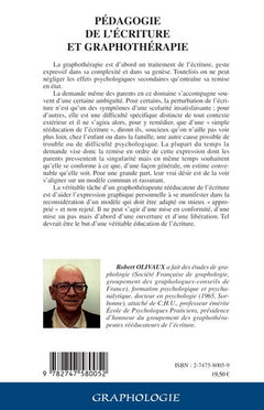 Pédagogie de l'écriture et graphothérapie
