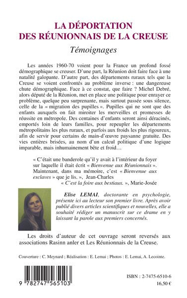 La déportation des Réunionnais de la Creuse