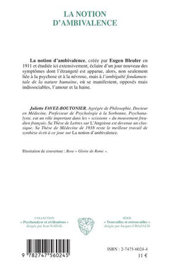 La notion d'ambivalence