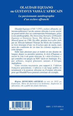 Olaudah Equiano ou Gustavus Vassa l'africain