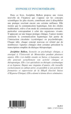 HYPNOSE ET PSYCHOTHERAPIE