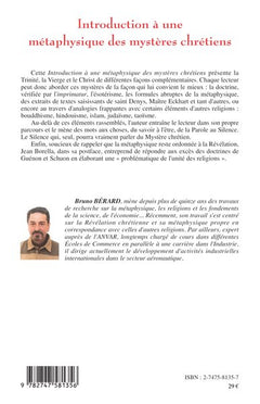 Introduction à une métaphysique des mystères chrétiens