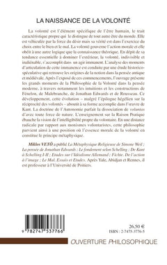 La naissance de la volonté