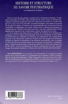Histoire et structure du savoir psychiatrique