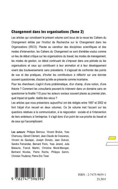 Changement dans les organisations (Tome 2)
