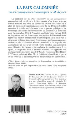 LA PAIX CALOMNIÉE