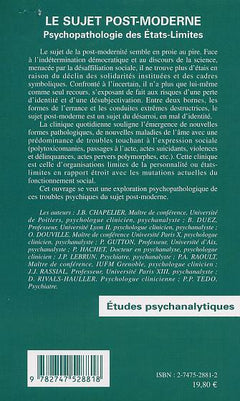 Le sujet post-moderne