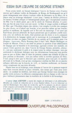 Essai sur l'œuvre de George Steiner