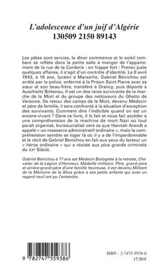 L'adolescence d'un juif d'Algérie
