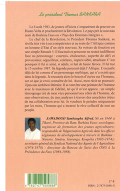 LE PRÉSIDENT THOMAS SANKARA, CHEF DE LA REVOLUTION BURKINABE : 1983-1987 - portrait