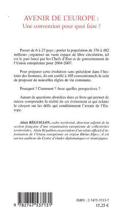 Avenir de l'Europe : une convention pour quoi faire ?