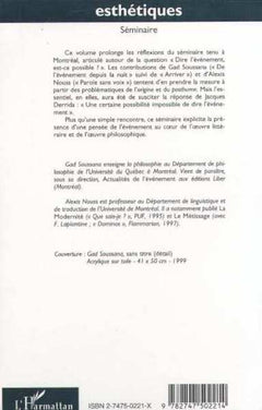 Dire l'événement, est-ce possible ?