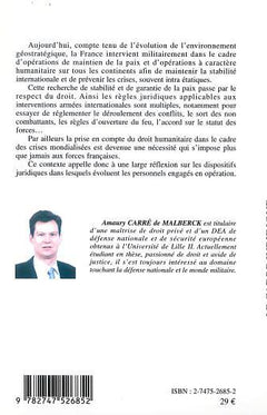 Le cadre juridique des opérations extérieures de la France aujourd'hui