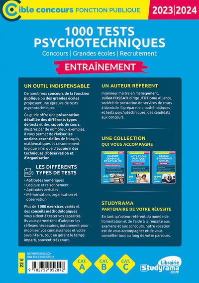 1 000 tests psychotechniques – Entraînement
