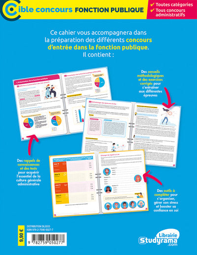 Mon cahier pour réussir les concours de la fonction publique