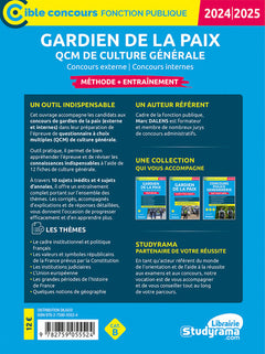 Gardien de la paix – QCM de culture générale (Concours 2024-2025)