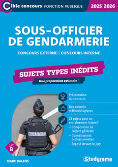 Sous-officier de gendarmerie – Sujets types inédits