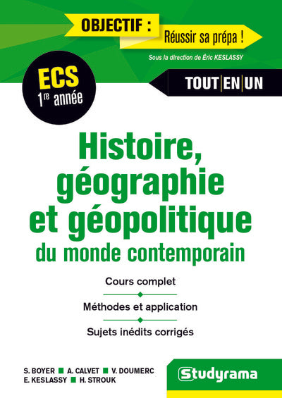 Histoire géographie et géopolitique: du monde contemporain tout en un ECS 1ère année