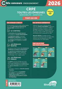 Nouveau CRPE – Toutes les épreuves (admissibilité + admission)