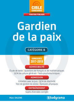 Gardien de la paix concours 2017/2018