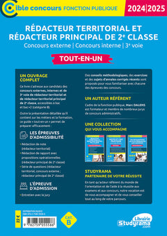 Rédacteur territorial et rédacteur principal de 2e classe (Concours 2025)