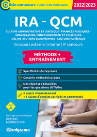 IRA – QCM – Culture administrative et juridique – Finances publiques – Organisation, fonctionnement et politiques des institutions européennes – ... A – Concours 2022)