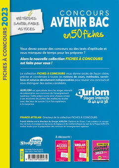 Concours Avenir Bac en 50 fiches