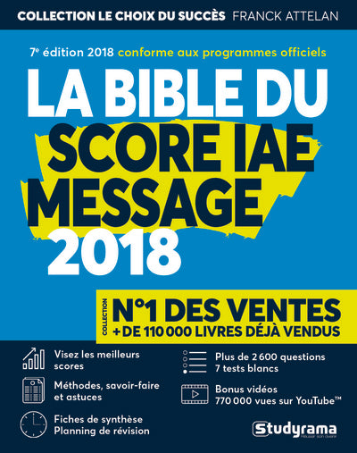 La Bible du Score IAE Message 2024