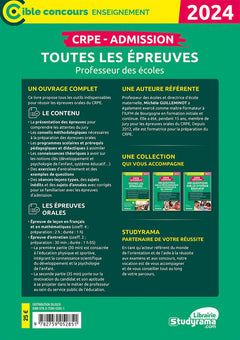 CRPE – Admission – Toutes les épreuves