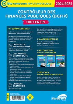 Contrôleur des finances publiques (DGFiP) – Tout-en-un (Catégorie B – Concours 2024-2025)