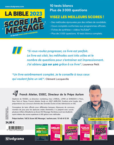 La Bible du Score IAE Message 2024
