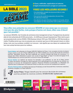 La bible concours SESAME 2023
