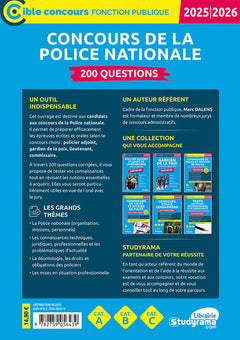 Concours de la police nationale – 200 questions