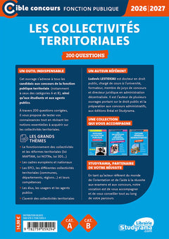 Les collectivités territoriales – 200 questions (Catégories A et B – Édition 2026-2027)