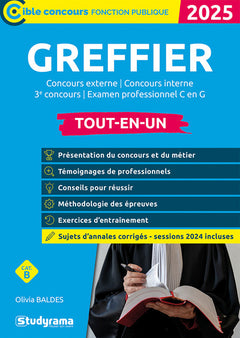 Greffier – Tout-en-un (Catégorie B – Concours 2025-2026)
