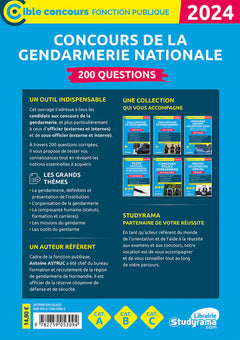 Concours de la gendarmerie nationale – 200 questions (Catégories A, B et C – Édition 2024)