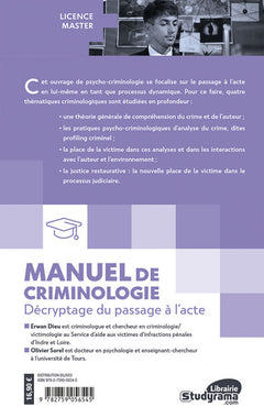 Manuel de criminologie