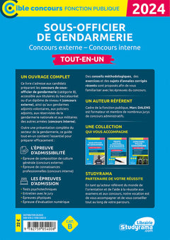 Sous-officier de gendarmerie - Tout-en-un: Concours externe - concours interne